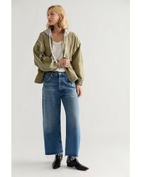 Citizens of Humanity - Ayla Raw Hem Crop Jeans - Lyst