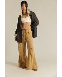 Free People - Sky Riser Knit Wide-Leg Pull-On Pants - Lyst