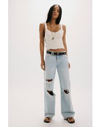 Free People - Tennessee Low-Rise Boyfriend Jeans - Lyst