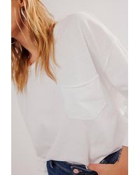 Free People - Fade Into You Tee At Free People In Ivory, Size: Xs - Lyst