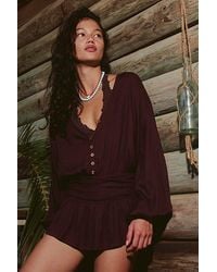 free-est - Carson Drop-Waist Romper By - Lyst