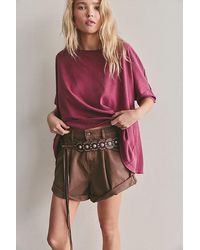 Free People - Rex Oversized Cotton Tee - Lyst