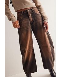 Free People - We The Free Good Luck Mid-rise Barrel Jeans - Lyst