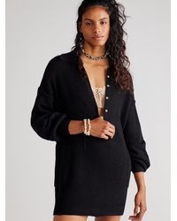 Free People Linen Picnic Sweater Mini 
