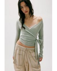 Free People - Cashmere Reversible Wrap Jumper - Lyst