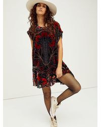 antoinette velvet mini dress