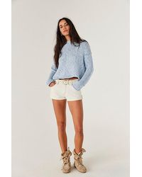 Free People - Cali Cuffed Shorties - Lyst