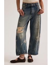 Free People - Deep Trance Dropped Boyfriend Jeans - Lyst