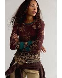 Free People - Easy Does It Printed Top - Lyst