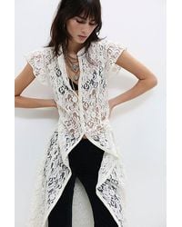 Free People - Lena Lace Maxi Top - Lyst