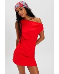 free-est - So Far Summer Stretch Linen Mini Dress By - Lyst