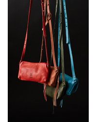 Free People - Rider Crossbody Bag At Free People In Red Hot - Lyst