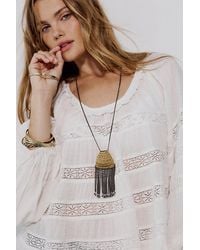 Free People - Zelda Fringe Necklace - Lyst