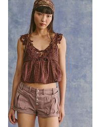 Free People - Calipsa Micro Cargo Shorts - Lyst