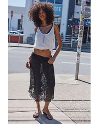 Intimately By Free People - Sheer Emotion Midi Slip Skirt By - Lyst
