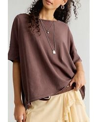 Free People - Rex Oversized Cotton Tee - Lyst