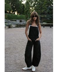 Free People - Good Luck Barrel Dungarees - Lyst