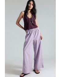 Free People - Day's End Linen Pull-On Pants - Lyst