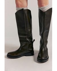 Free People - Bryce Equestrian Boots At Free People In Bitter Olive, Size: Eu 38 - Lyst