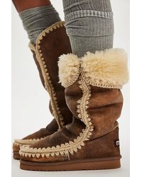 Mou - Leather Bergy Boots Shoe - Lyst