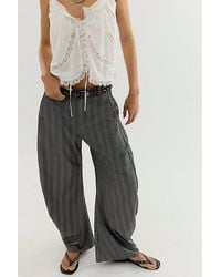 Free People - Spotlight Menswear Barrel Trousers - Lyst