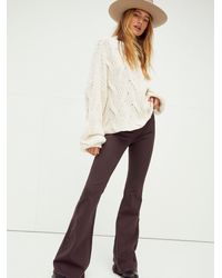Free People Penny Pull-on Flare Jeans - Multicolour