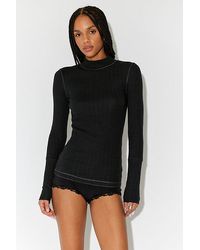 Intimately By Free People - End Game Pointelle Mock Neck Long Sleeve By - Lyst