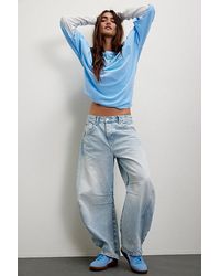 Free People - We The Free Good Luck Mid-rise Barrel Jeans - Lyst
