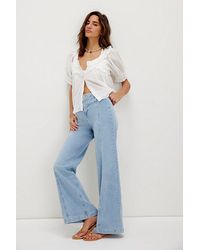 Free People - Libre Wide-Leg Jeans - Lyst