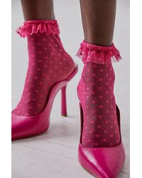 Only Hearts - Ruffle Socks At Free People In Pink, Size: M/l - Lyst
