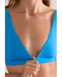 Intimately By Free People - Charlie Lace Microfiber Plunge Bralette By - Lyst