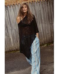 Free People - Jade Knit Poncho Jacket - Lyst
