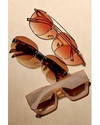 Free People - Jenny Rimless Sunglasses - Lyst