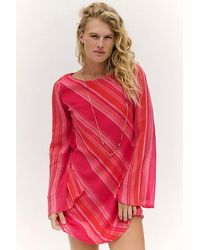 free-est - Sunstare Stripe Mini Dress By - Lyst