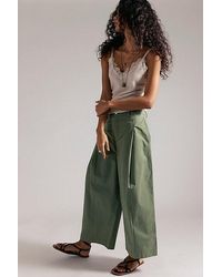 Free People - Silverlake Wide-Leg Chino Trousers - Lyst