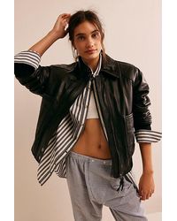 Free People - Early Dawn Bomber Jacket - Lyst