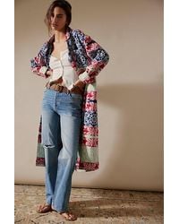 Free People - Brick Lane Jacquard Maxi Shirt Jacket - Lyst