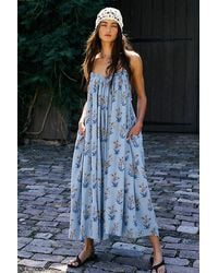 Free People - Raffia Blooms Printed Jumpsuit - Lyst