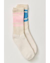 Free People - Mono Stripe Crew 2 Pack Socks - Lyst
