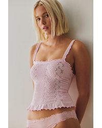 Intimately By Free People - So Soft Frill Square Neck Tank Top By - Lyst