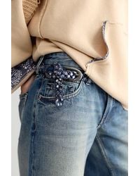 Free People - Sol Slim Stud Belt - Lyst