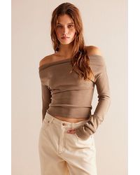 Free People - Gigi Long Sleeve At Free People In Ground Coriander, Size: Xl - Lyst
