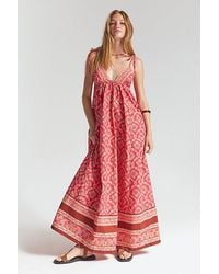 Free People - Sorrento Stroll Printed Maxi Dress - Lyst