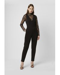 patricia lace jersey jumpsuit