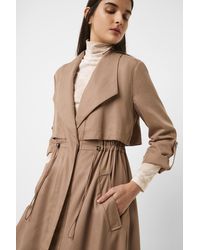 French Connection Carla Lyocell Oversized Coat - Multicolour