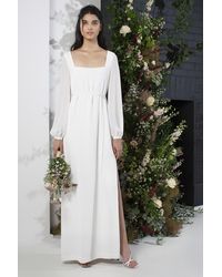 french connection cari maxi bridal dress