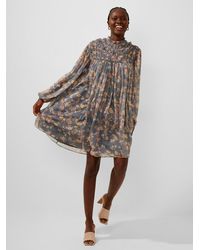 French Connection Diana Recycled Crinkle Flowing Dress | Lyst