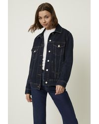 french connection black denim jacket
