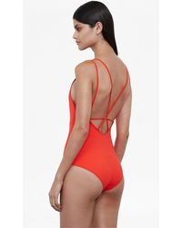 French Connection String Back Swimsuit - Red