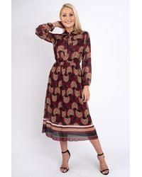 Friday's Edit Chan Long Sleeve Print Midi Dress - Multicolour